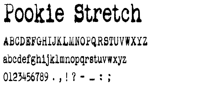 pookie stretch font